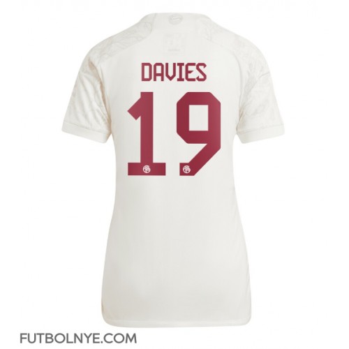Camiseta Bayern Munich Alphonso Davies #19 Tercera Equipación para mujer 2023-24 manga corta